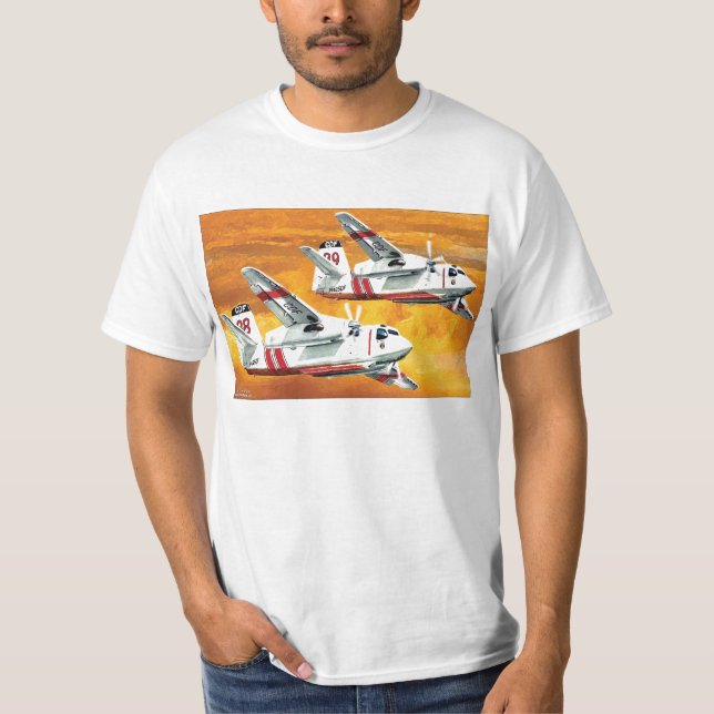 T-shirt Traqueur Airtanker de Grumman S-2 (Devant)