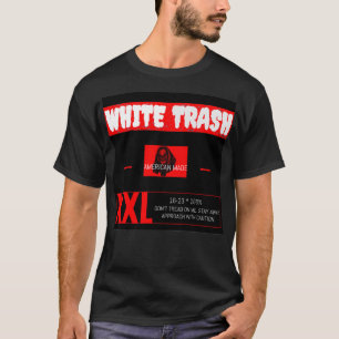 T-SHIRT TRASH BLANC