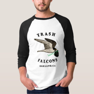 T-shirt Trash Falcons Official BaseballTee - Manches noire