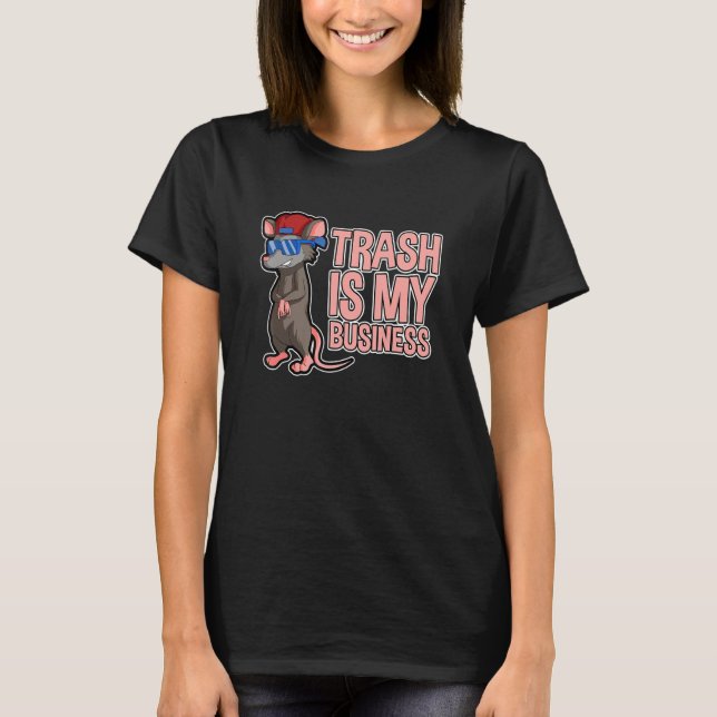 T-shirt Trash is my Business Design for Possum and Opossum (Devant)