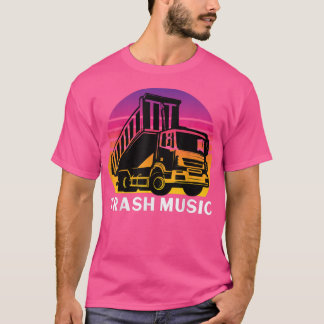 T-shirt Trash Music Garbage Truck Vintage 80s Style