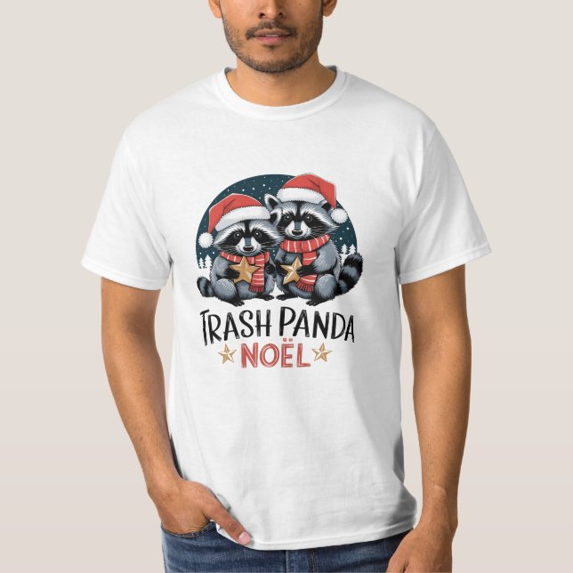 T-shirt Trash Panda Noel (Devant)