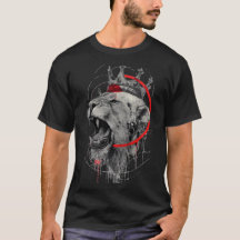 T-Shirt Trash Polka Lion Couronné Rugissant