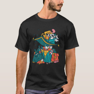 T-shirt Trash poubelle racoon couple mignon