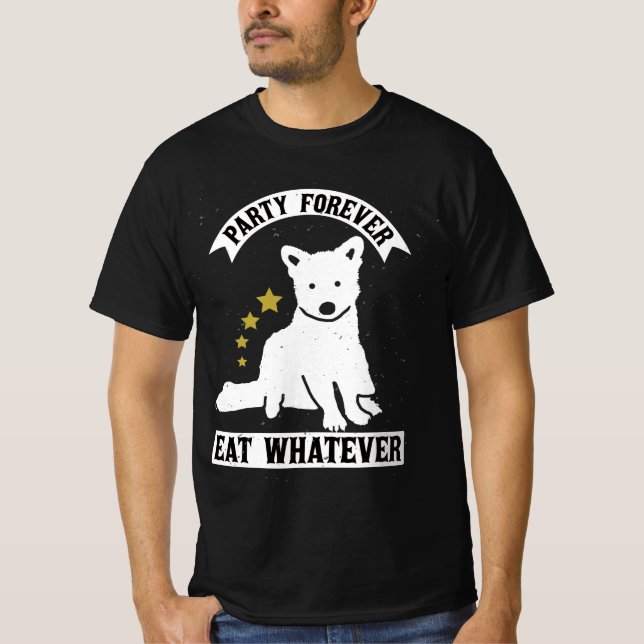 T-shirt Trash Raccoon - Eat Garbage (Devant)
