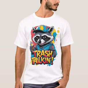 T-shirt Trash Talkin Raccoon Street Art