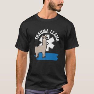 T-shirt Trauma Llama Ambulance EMS EMT Parade Infirmière M