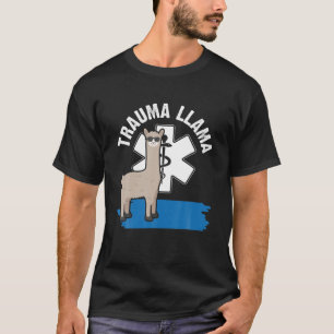 T-shirt Trauma Llama Ambulance EMS EMT Parade Infirmière M