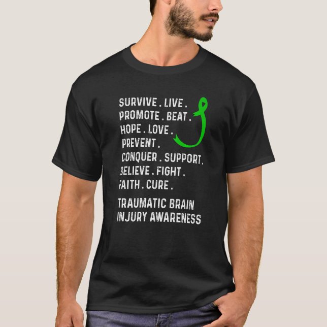 T-shirt Traumatic Brain Injury Survivor Beat Hope TBI Warr (Devant)