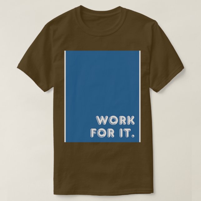 T-shirt Travail bleu pour lui (Design devant)