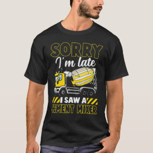 T-shirt Travail de construction de ciment en béton amusant