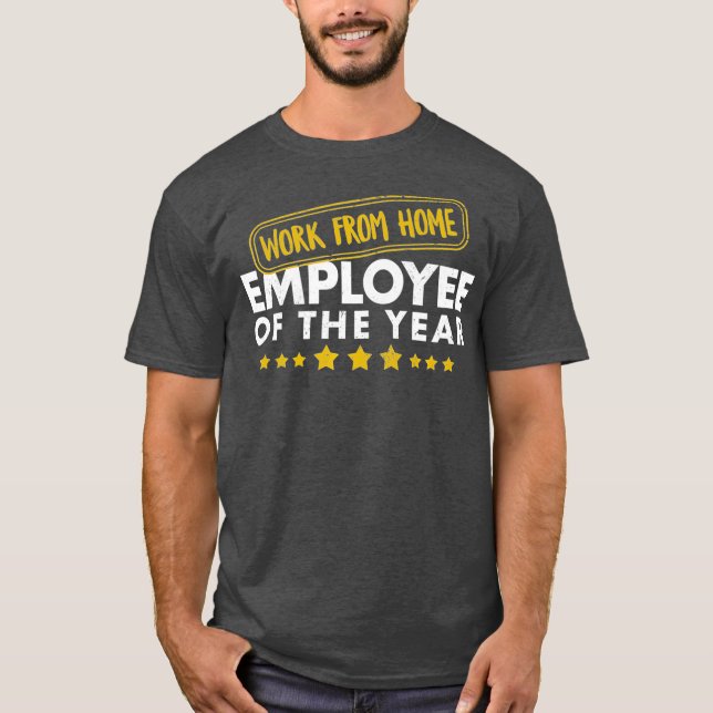T-shirt Travail De L'Employé À Domicile De L'Année Meilleu (Devant)