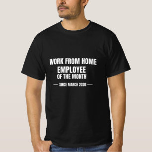T-shirt Travail De L'Employé À Domicile Du Mois