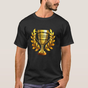 T-shirt Travail De L'Employé À Domicile Du Mois Depuis Le