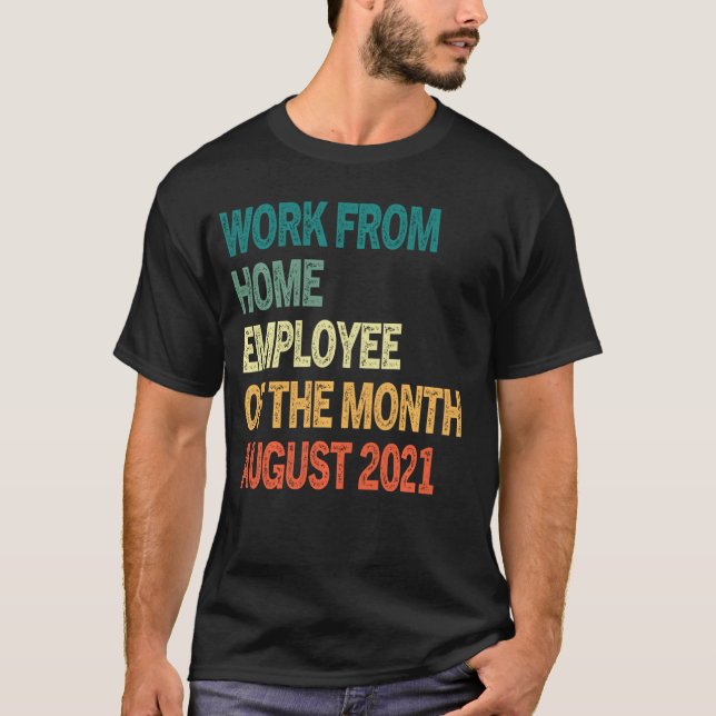 T-shirt Travail De L'Employé Du Mois Août 2021 V (Devant)