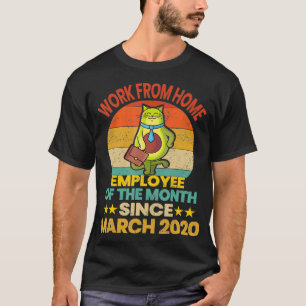 T-shirt Travail de l'employé du mois Avogato Chat A