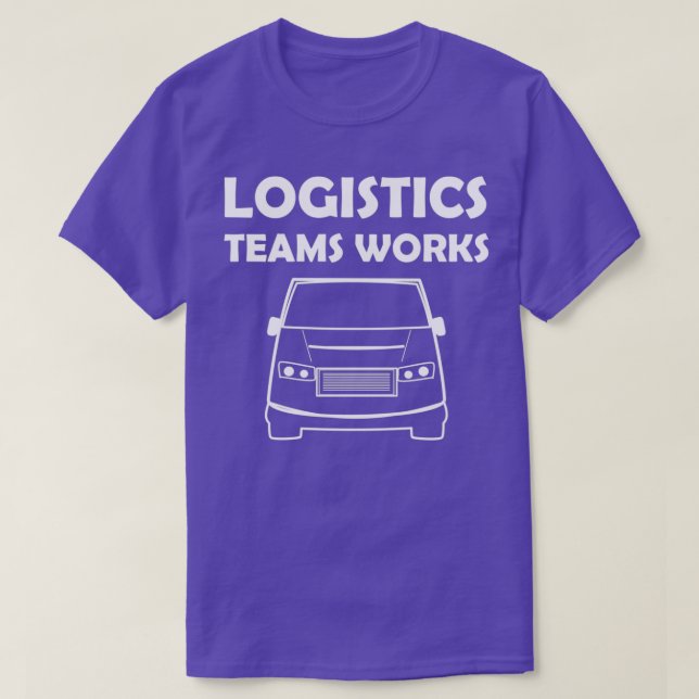 T-shirt Travail de l'équipe logistique (Design devant)