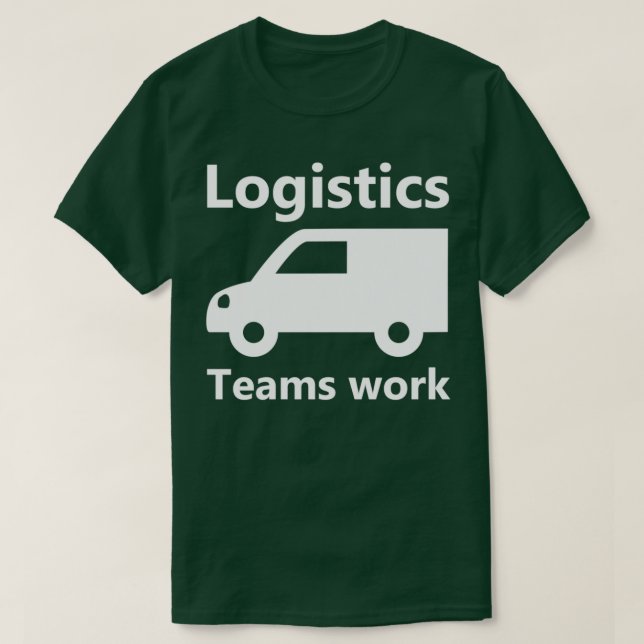 T-shirt Travail de l'équipe logistique 3 (Design devant)
