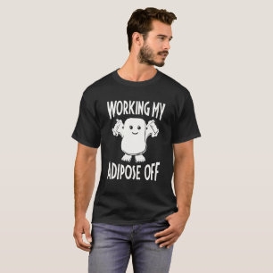T-shirt Travail de ma graisse animale outre de la forme