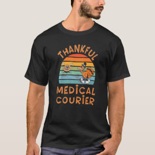 T-shirt Travail de messagerie Médicale Thanksgiving