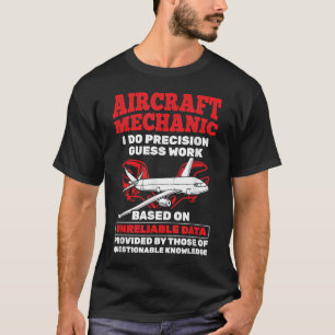 T-shirt Travail de précision de mécanique d'aéronef Aérone