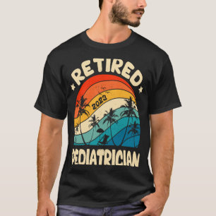 T-shirt Travail de retraite Vintage de pédiatre retraité