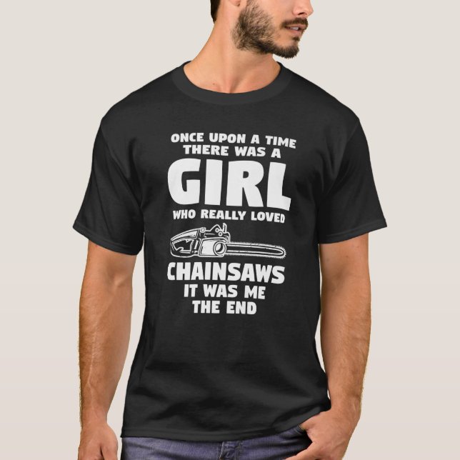 T-shirt Travail du bois Chainsaw Premium (Devant)