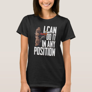 T-shirt Travail Du Bois Je Peux Le Faire Dans N'Importe Qu