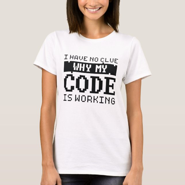 T-shirt Travail du code (Devant)