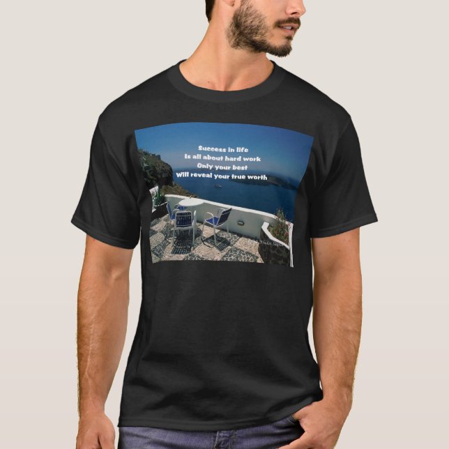 T-shirt Travail dur (Devant)