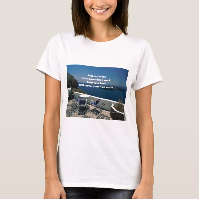T-shirt Travail dur (Devant)