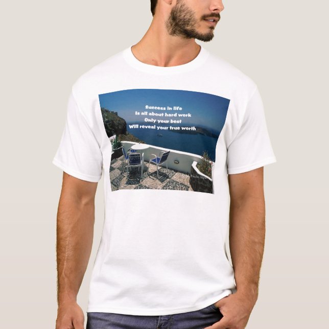 T-shirt Travail dur (Devant)