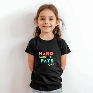 T-shirt Travail dur - Restez concentré, restez motivé