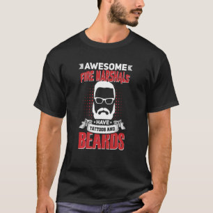 T-shirt Travail génial des maréchaux des incendies Tatouag