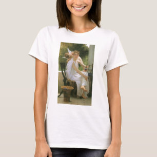 T-shirt Travail interrompu par Bouguereau, Portrait d'ange