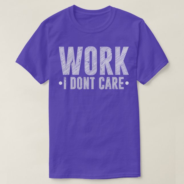 T-shirt Travail Je ne suis pas une retraite sarcastique (Design devant)
