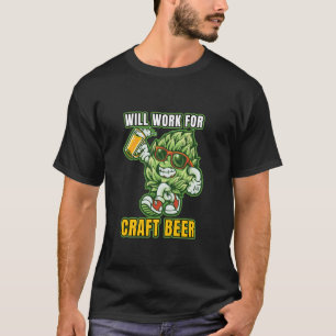 T-shirt Travail pour Brasseur Amateur de Bière Craft Beer