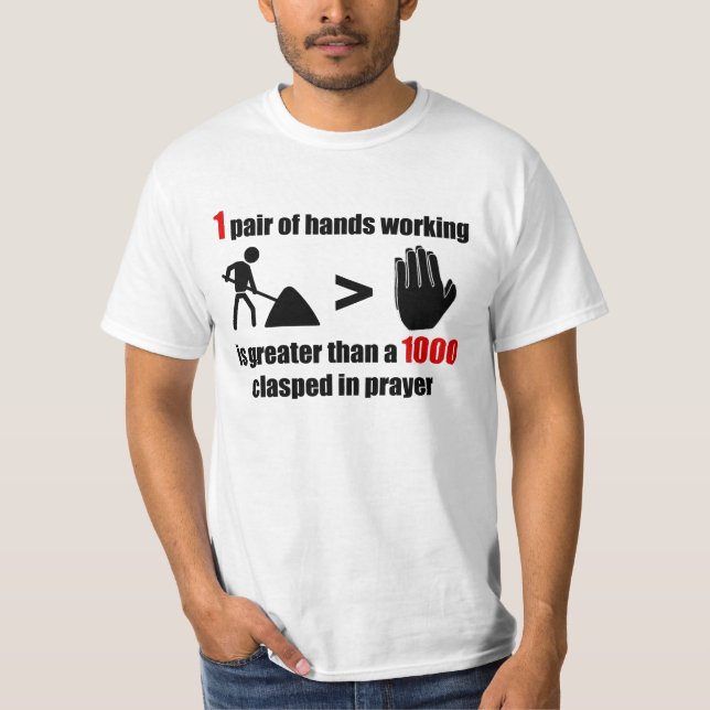 T-shirt Travail > prière - hommes (Devant)