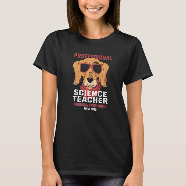 T-shirt Travailler à partir de la maison Sciences Enseigna (Devant)
