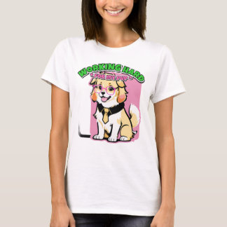 T-shirt Travailler Dur Pour Mon Chien Cadeau Drôle Pour Pr