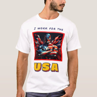 T-shirt Travailler pour USA