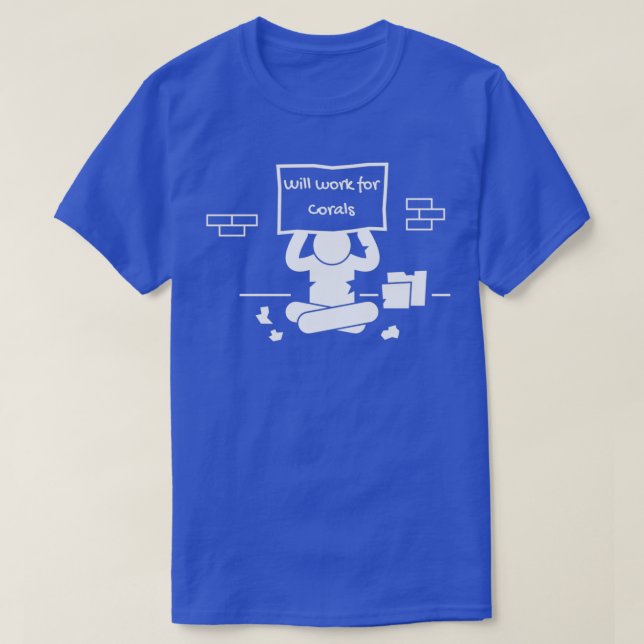 T-shirt Travaillera pour Coral (Design devant)
