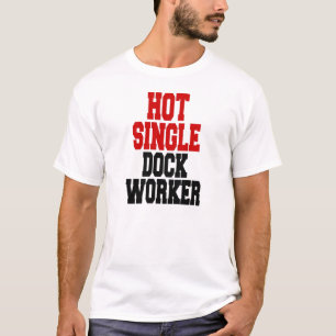 T-shirt Travailleur à quai unique à chaud