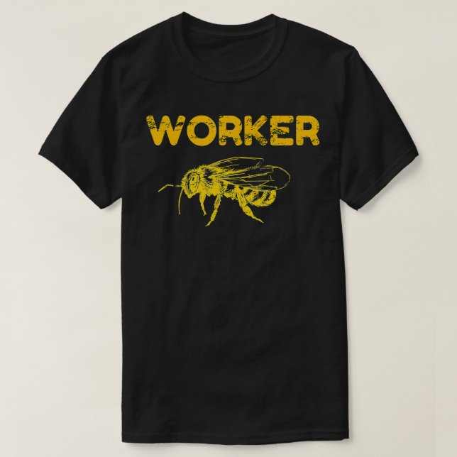 T-shirt Travailleur abeilles Bumblebee abeilles à miel gar (Design devant)