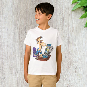 T-shirt Travailleur de bureau en surmenage Funny Employé f