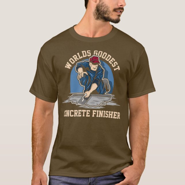 T-shirt Travailleur de ciment pour finisseur de béton le m (Devant)