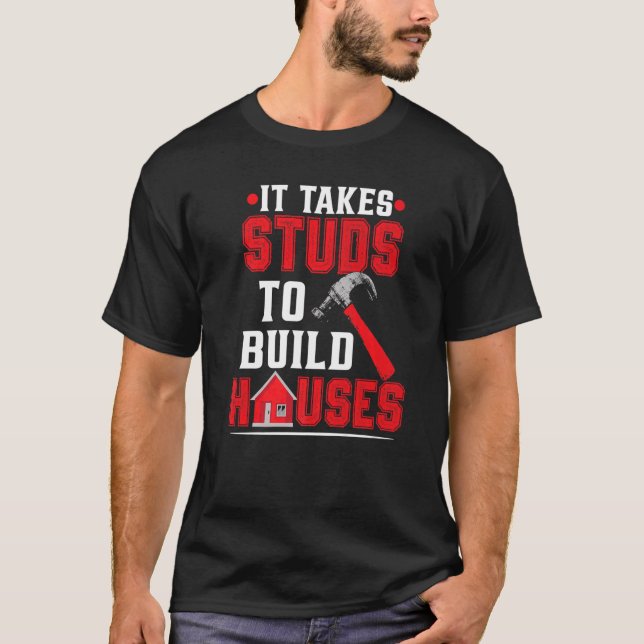 T-shirt Travailleur de construction du chantier (Devant)