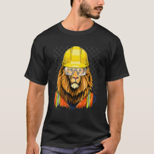 T-shirt Travailleur de construction Lion Laboratoire Anima