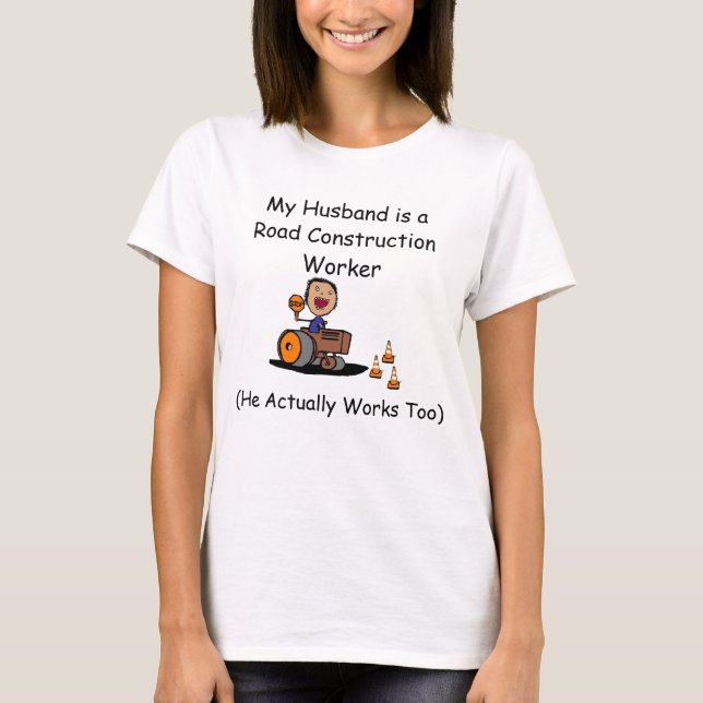 T-shirt Travailleur de la construction routière (Devant)