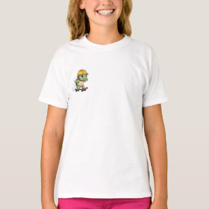 T-shirt Travailleur de la construction tortue de skateboar